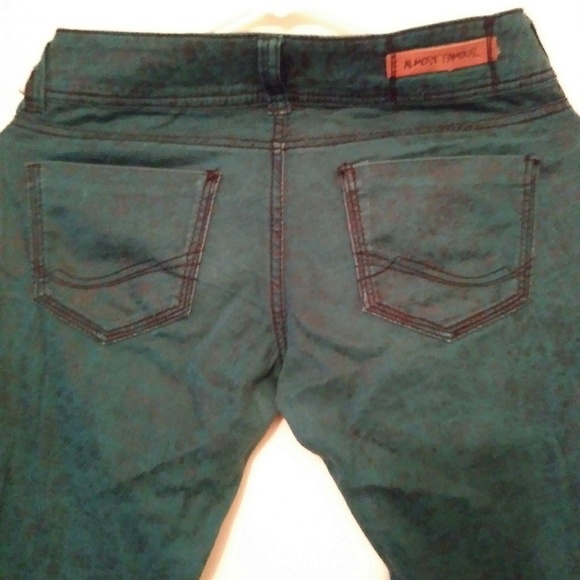 Almost Famous Green Skinny Jeans - Picture 2 of 4